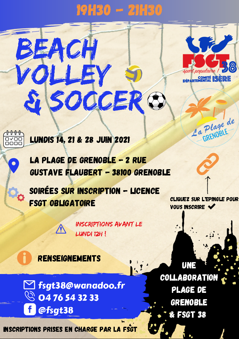 Affiche beach volley