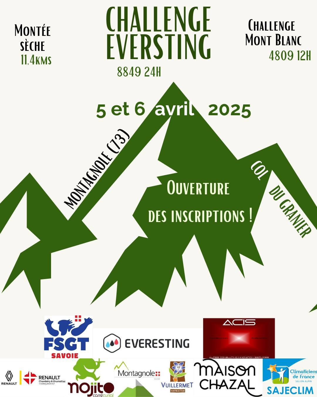 Affiche challenge everesting montagnole 05 06 04 25