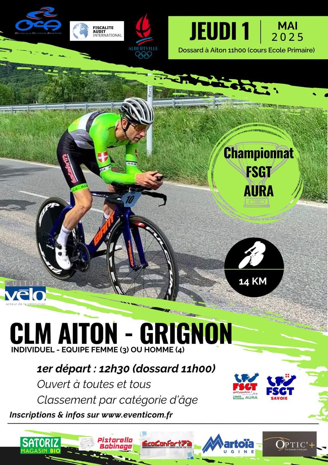 Affiche championnat aura clm 01 05 25