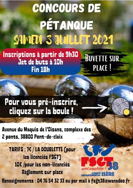 Affiche cocours petanque 38