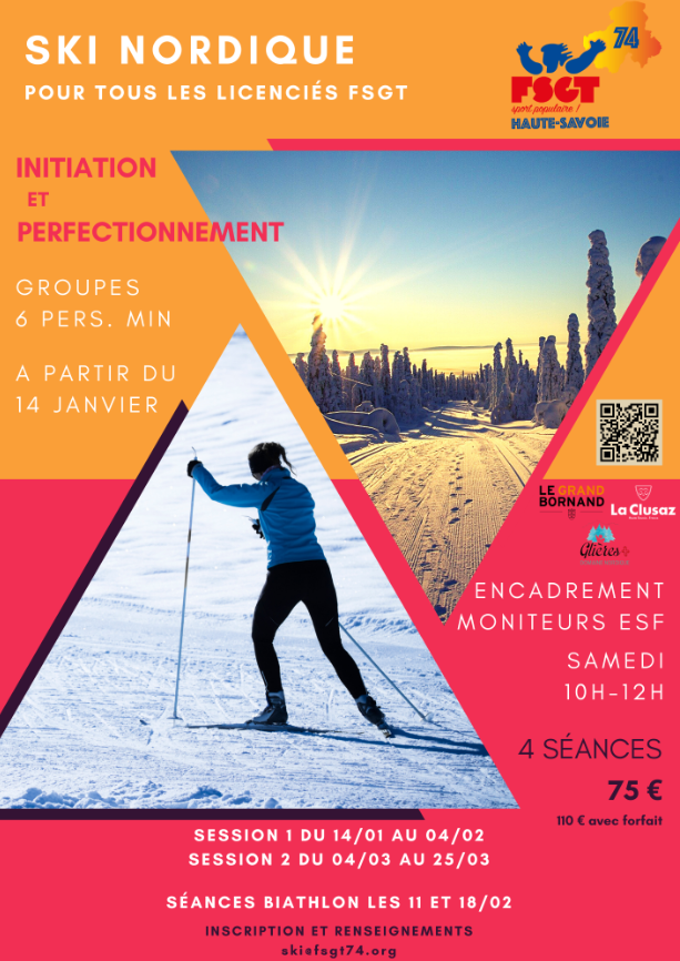 Affiche ski nordique 74 2024