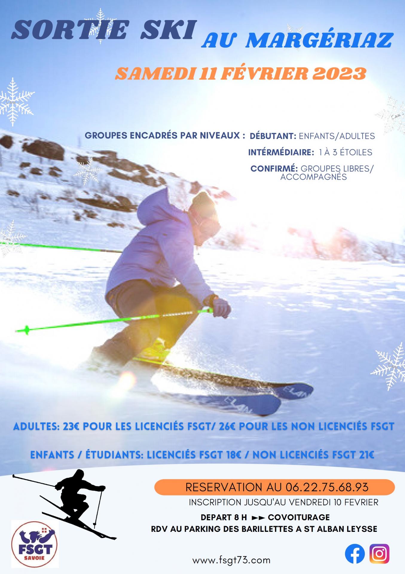 Affiche sortie ski 11 02 23