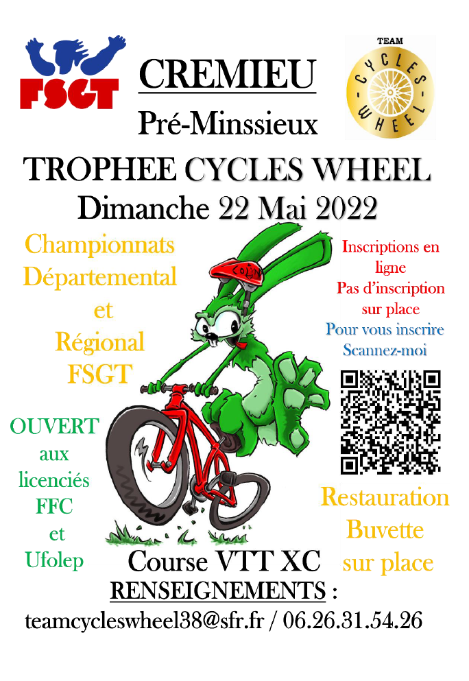 Trophee cycles wheel